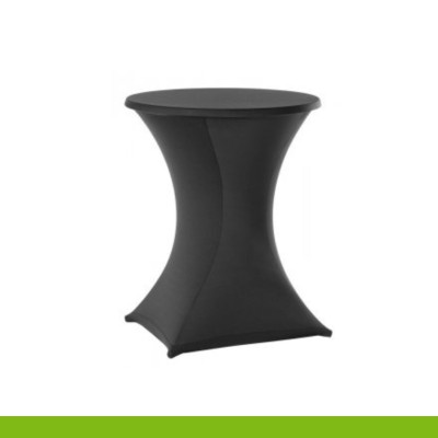 Party table cover stretch - BLACK